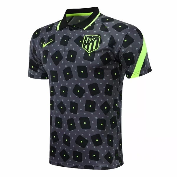 Polo Atlético De Madrid 2020 2021 Negro Gris